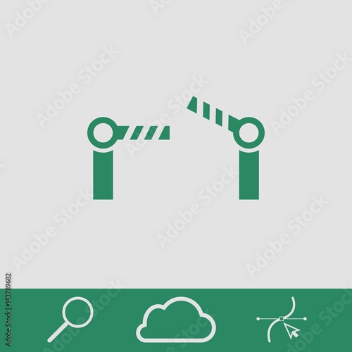 barrier icon stock vector illustration flat design