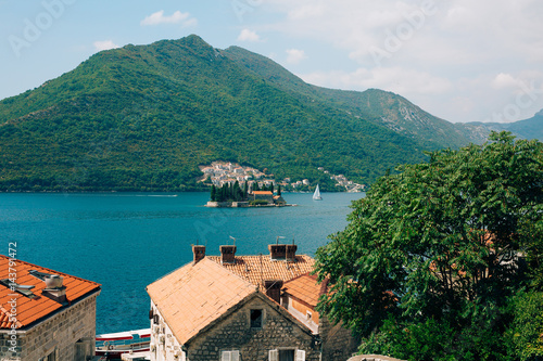 The island of Gospa od Skrpela, Kotor Bay, Montenegro. © Nadtochiy