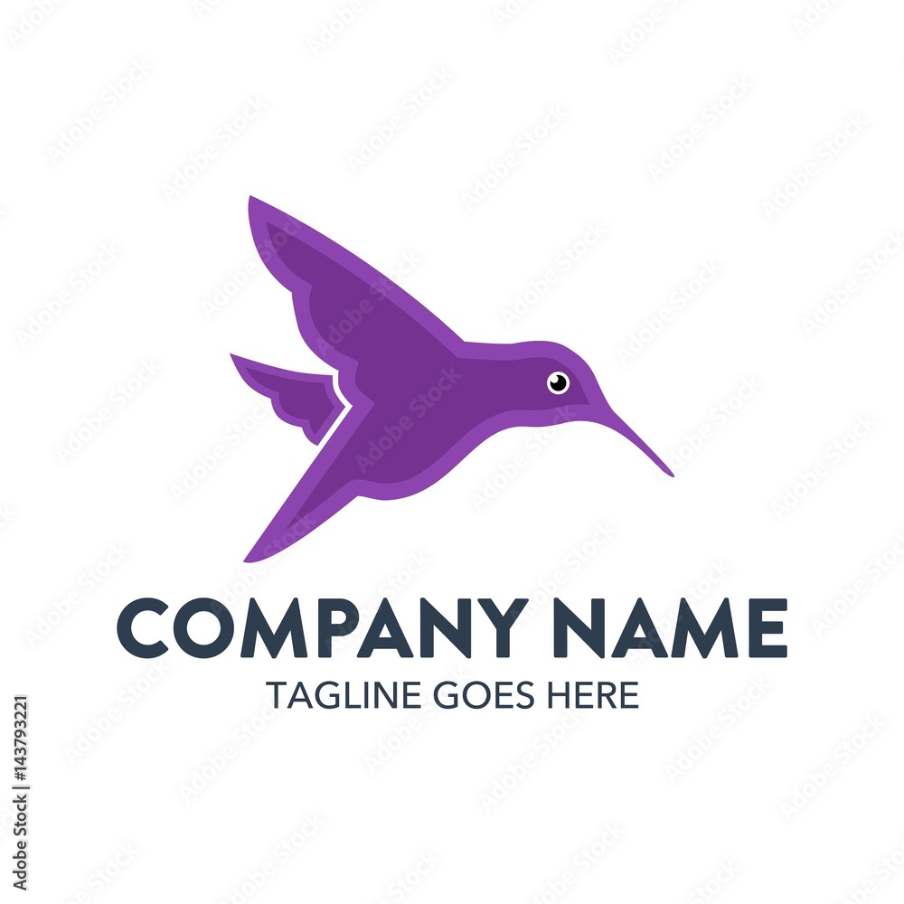 Unique Hummingbird Logo Template Unique Hummingbird Logo Template