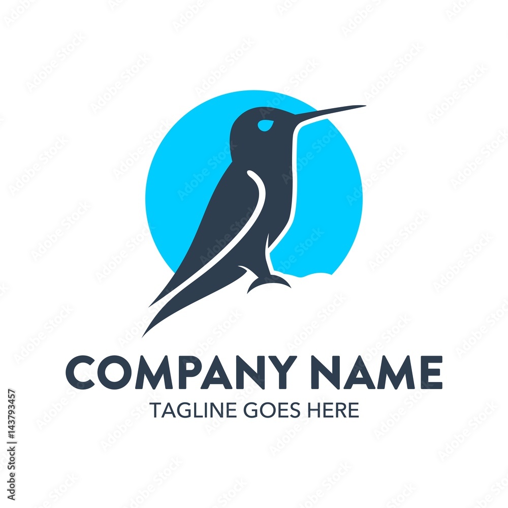 Unique Hummingbird Logo Template Unique Hummingbird Logo Template