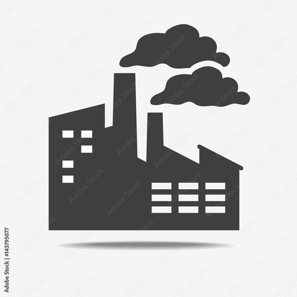 Factory icon isolated Factory icon isolated