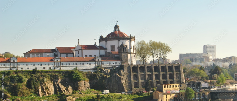Vista para a serra do Pilar, cidade do Porto, Portugal, Vila Nova de Gaia