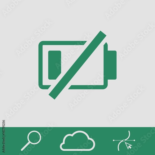 Free Download battery vector icon stock vector illustration flat design - GFXLoad