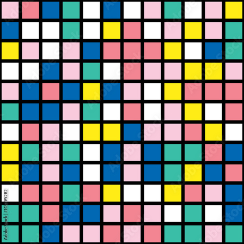 Colorful bold bright seamless pattern