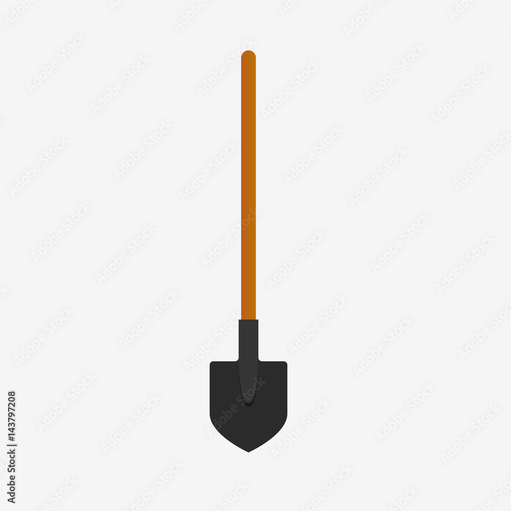 Fire shovel on white. Fire shovel on white.