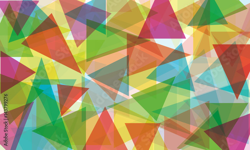Abstract background with colored triangles