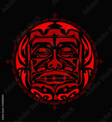 Vector illustration of the face symbol