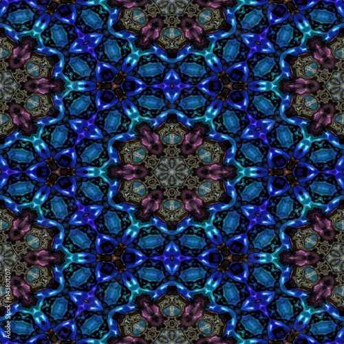 Kaleidoscopic ornamental pattern