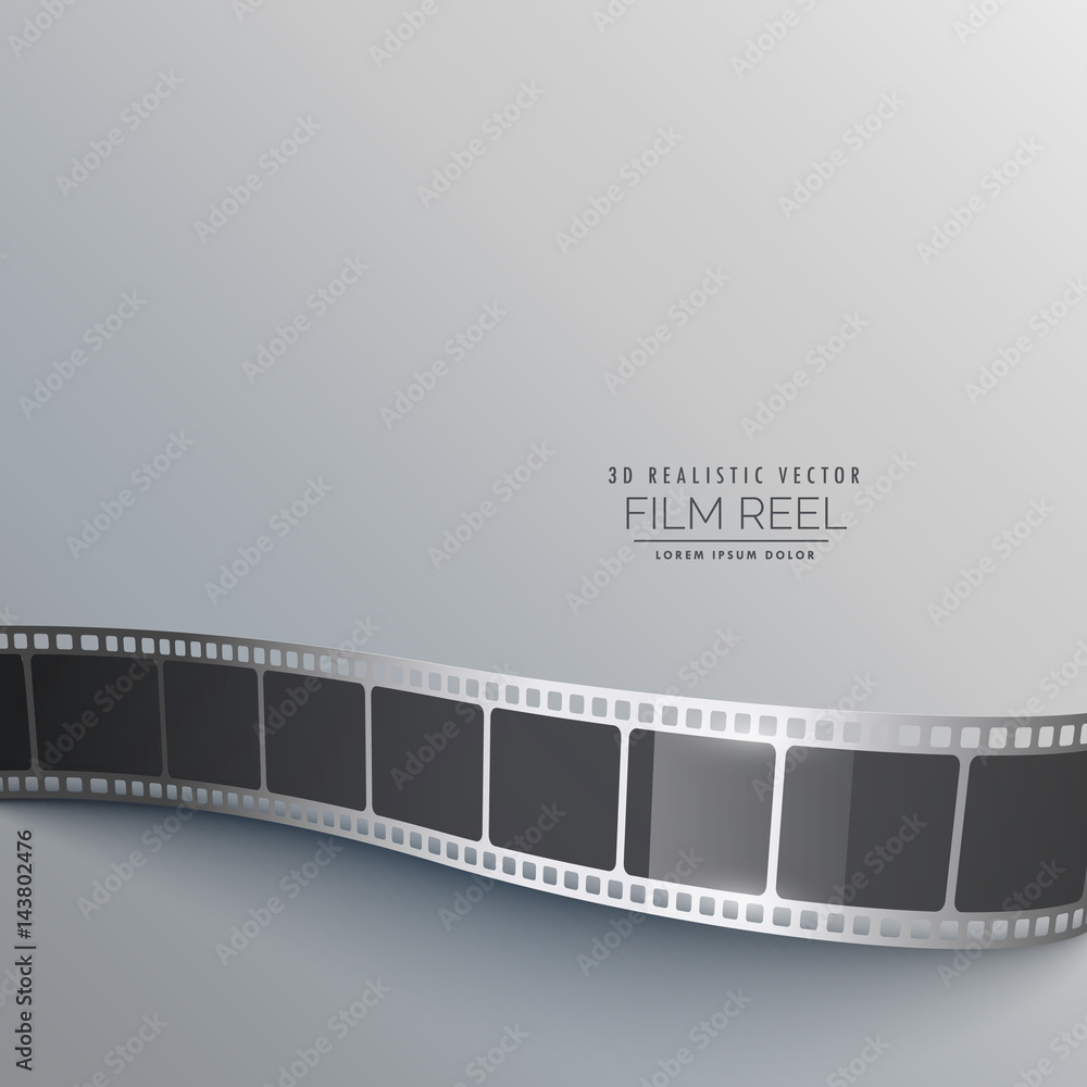 Naklejka premium gray background with film strip
