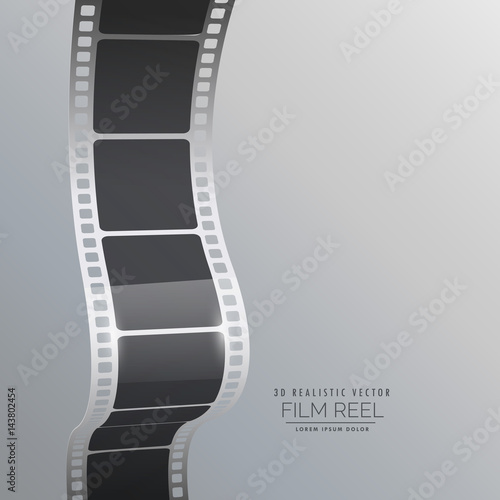 film reel strip vector background