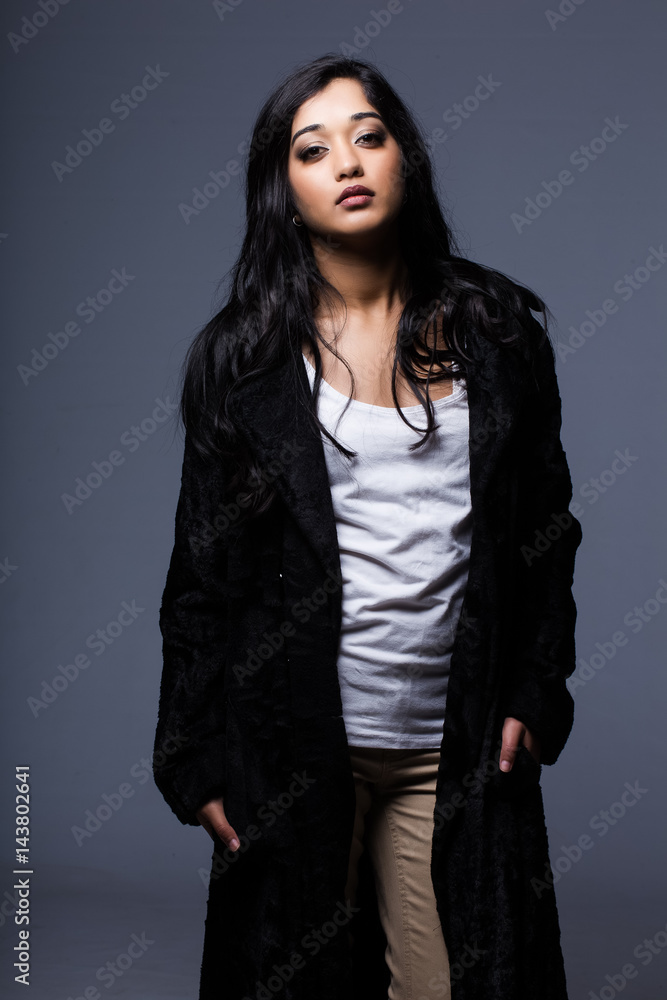 Beautiful indian teen model in a studio Beautiful indian teen model in a studio