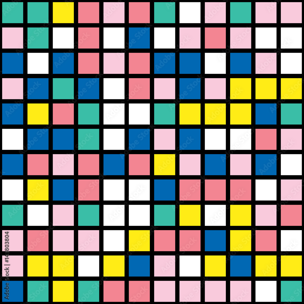 Colorful bold bright seamless pattern Colorful bold bright seamless pattern