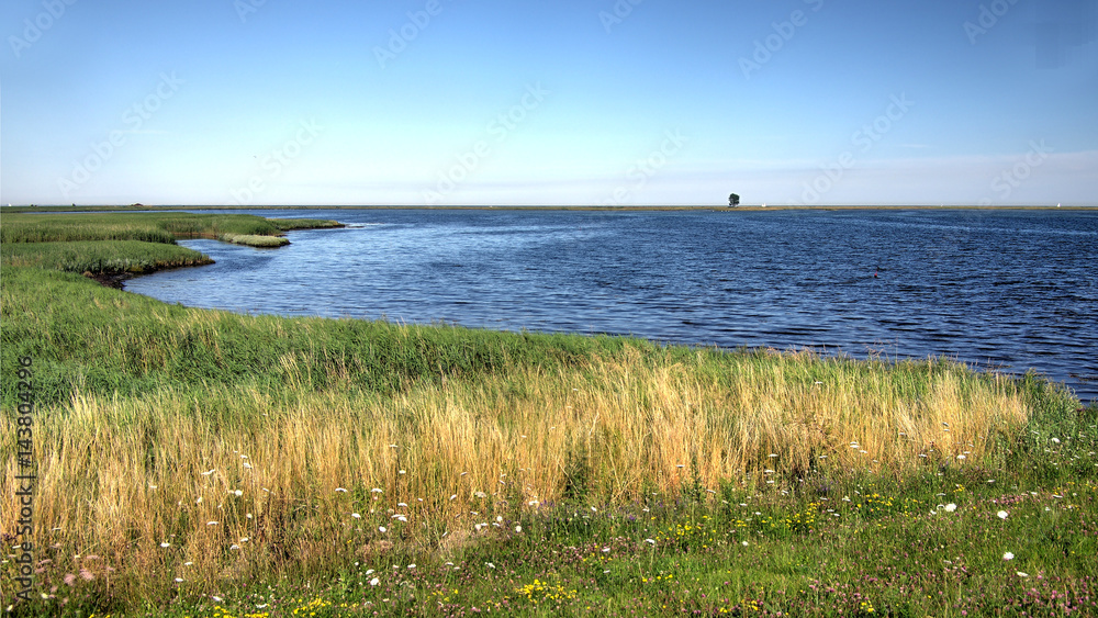Schleimündung Ostsee in Schleswig-Holstein im Sommer