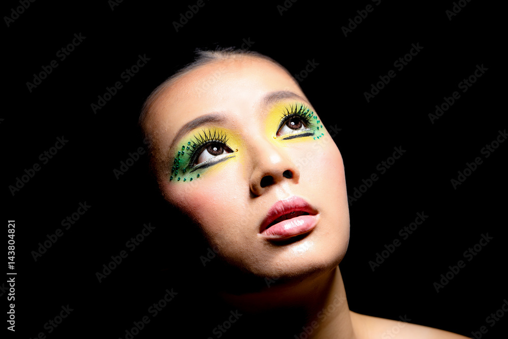 Asian Woman Fashion Makeup. Asian Woman Fashion Makeup.