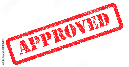 Approved stamp red