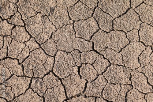 Dry and cracked earth texture. Global climate.