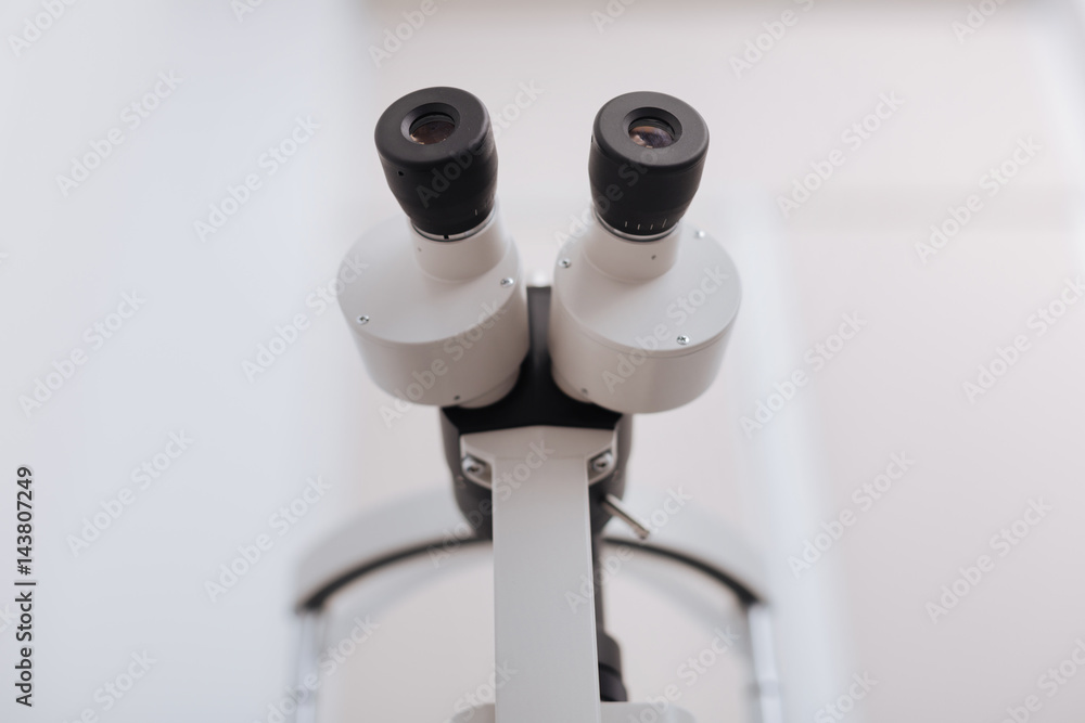 Close up of a special eye examination device Close up of a special eye examination device