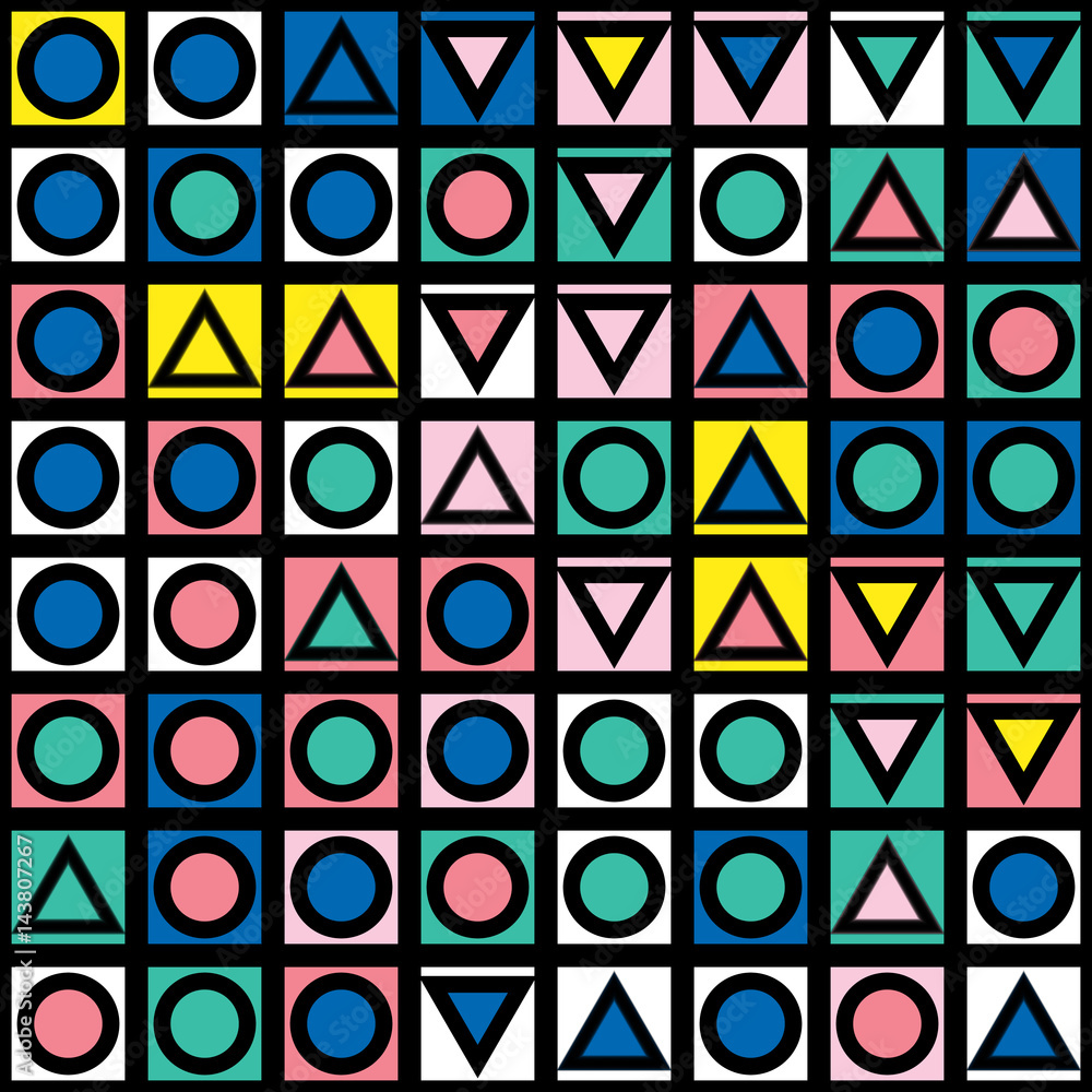 Colorful bold bright seamless pattern Colorful bold bright seamless pattern