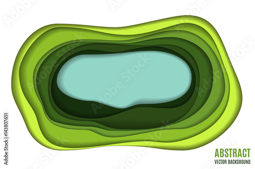 Abstract paper carve background.