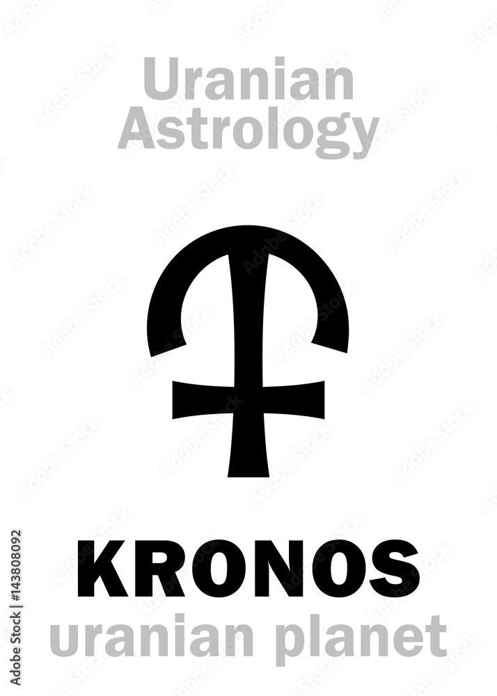 Astrology Alphabet KRONOS (Chronos), Uranian (transneptunian