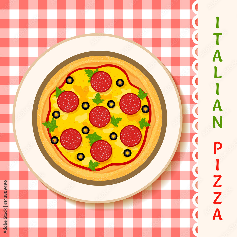 salami pizza salami pizza