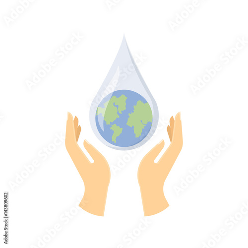 Save water concept.