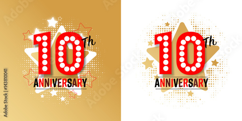 10 anniversary logo