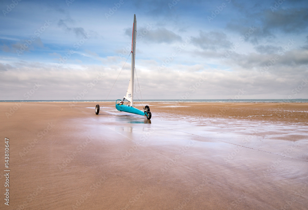 Naklejka premium char à voile