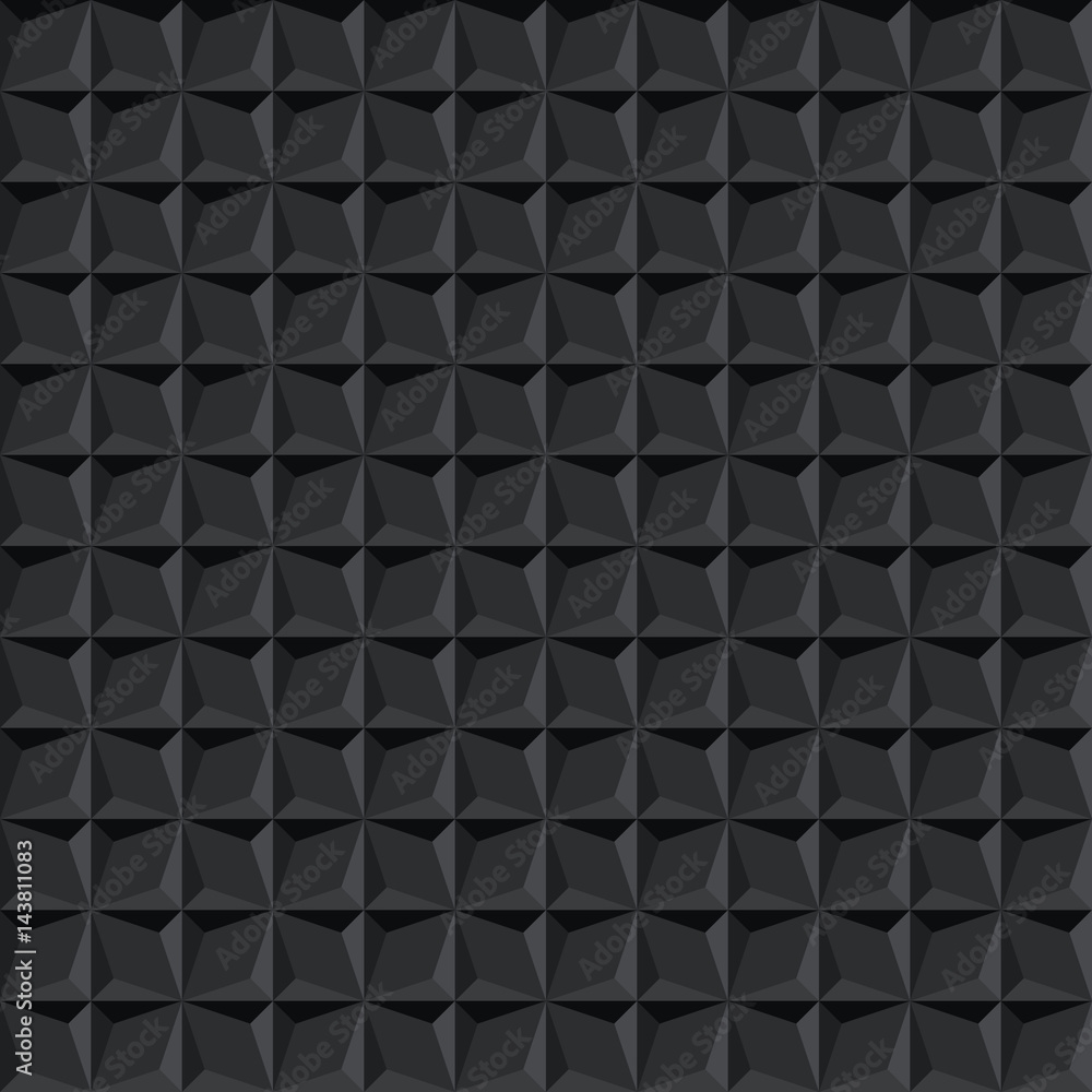 Seamless black abstract geometric dark shadow facet pattern Seamless black abstract geometric dark shadow facet pattern