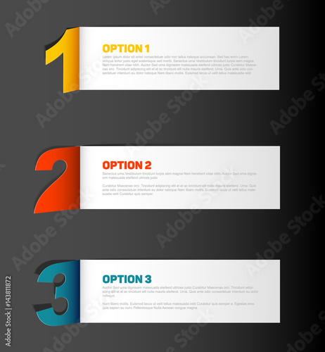 One two thre - vector progress background