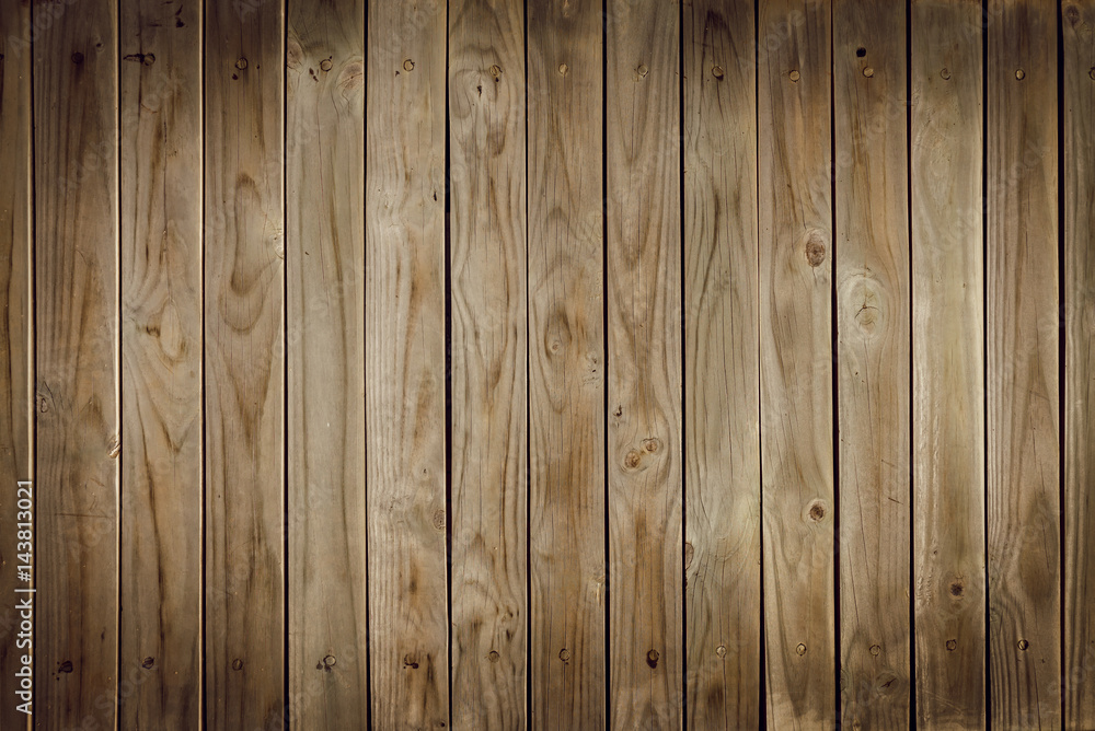 Old brown wooden wall, detailed background photo texture. Wood plank fence close up.