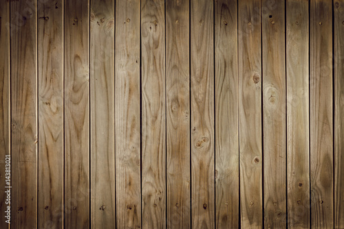Obraz na płótnie Old brown wooden wall, detailed background photo texture. Wood plank fence close up. w salonie
