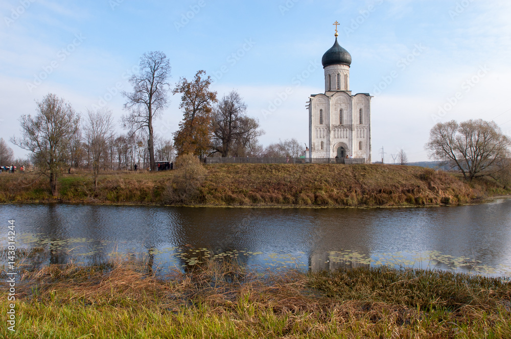 Church of the Intercession on the Nerl. Russia, the village Bogolyubovo. Church of the Intercession on the Nerl. Russia, the village Bogolyubovo.