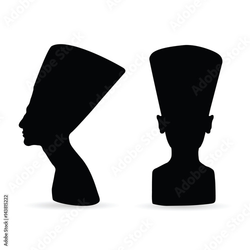egyptian queen nefertiti silhouette