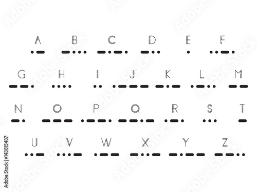 Morse code, vector illustration EPS 10 photo