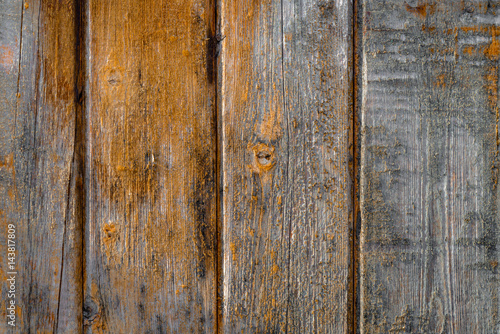 Old wooden wall, detailed background photo texture. Wood plank fence close up.