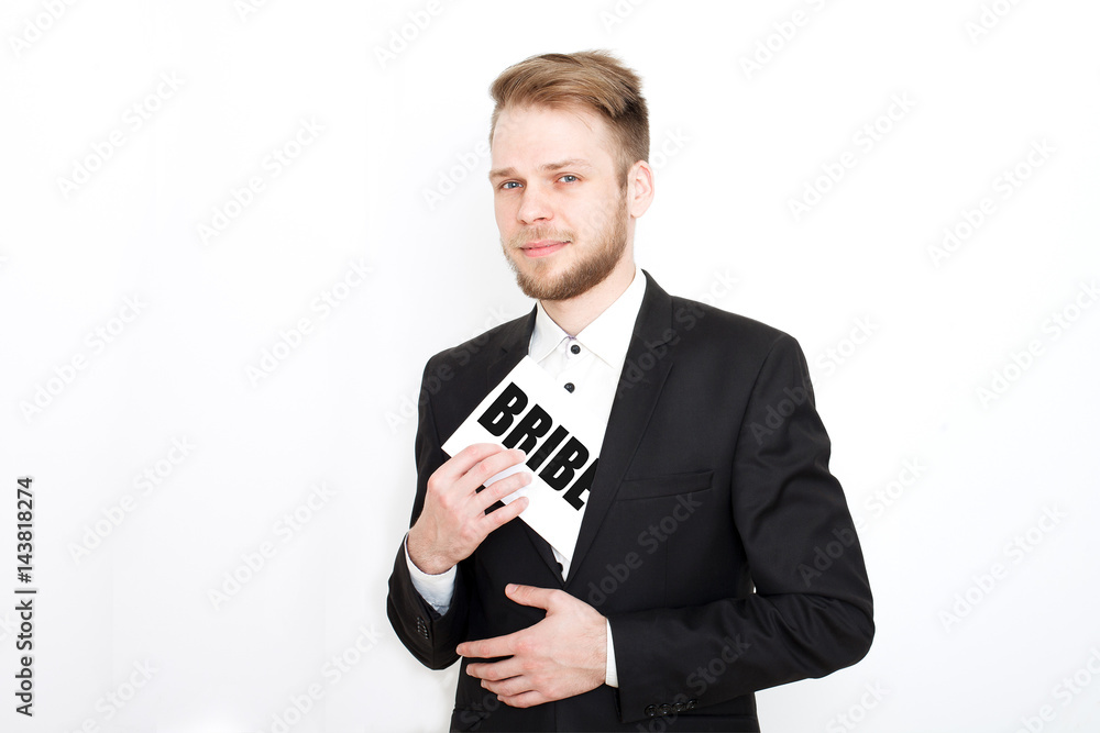 Concept - corruption. Giving a bribe. Pocket in hand Concept - corruption. Giving a bribe. Pocket in hand