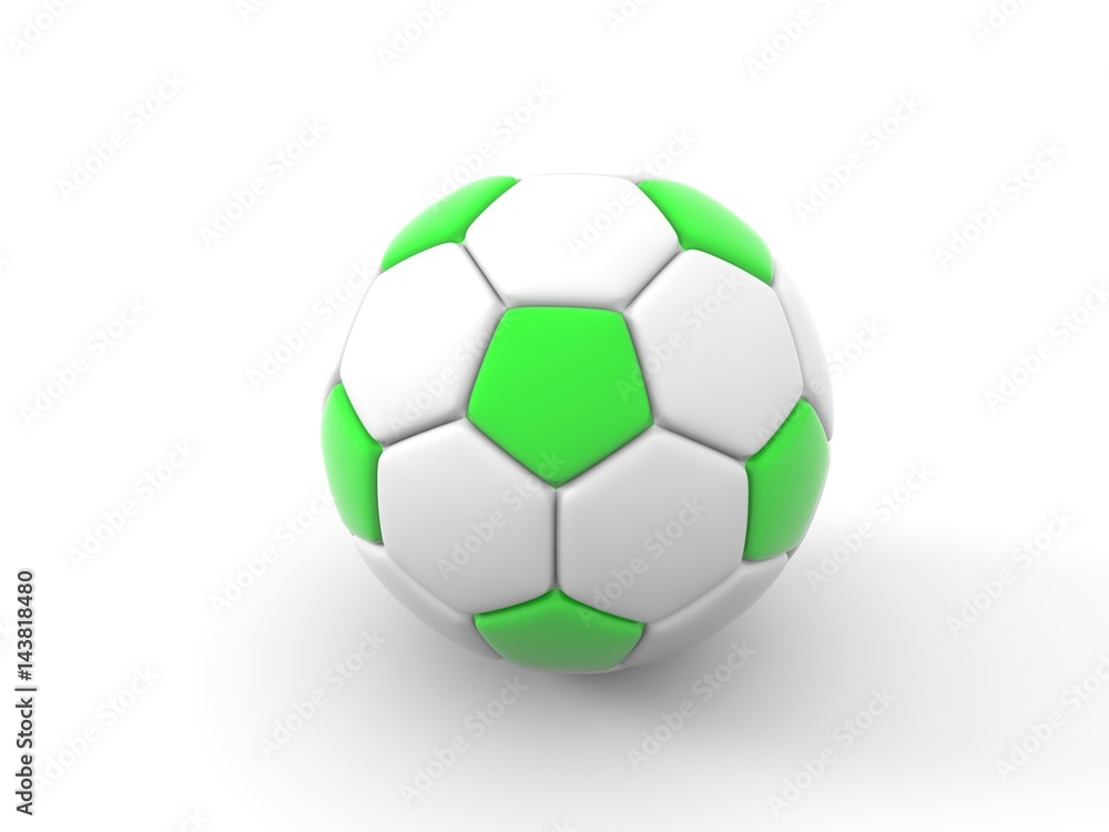 Soccer ball. Isolated object on white background. 3d render Soccer ball. Isolated object on white background. 3d render