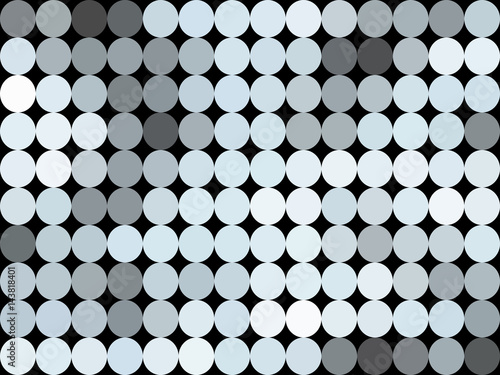 Pattern low poly circle style vector mosaic background