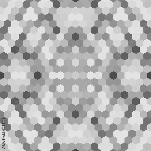 Kaleidoscopic low poly hexagon style vector mosaic background