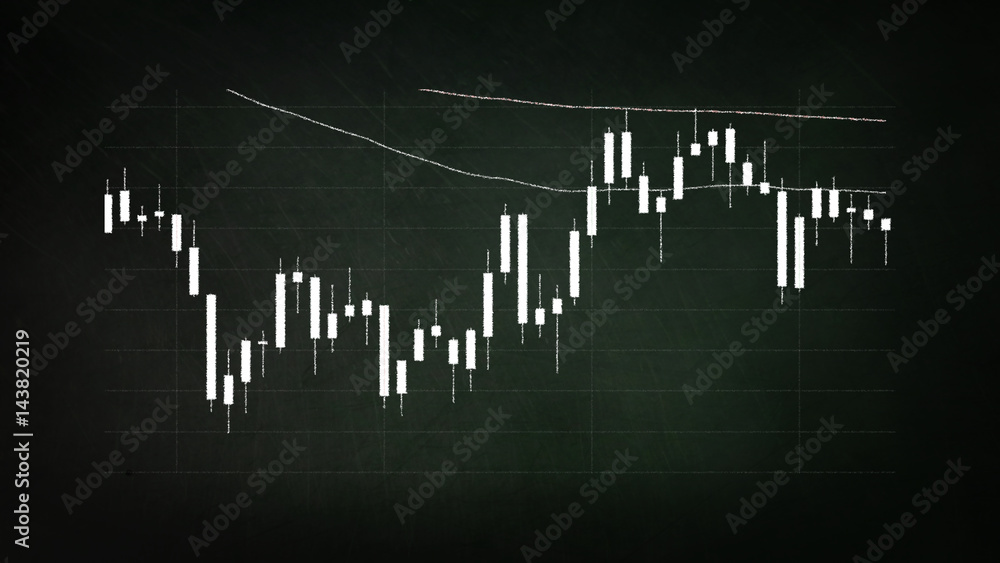Obraz premium Candlestick Chart