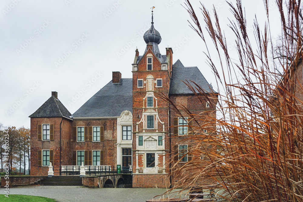 Fototapeta premium Cannenburgh Castle is a 16th century castle in Vaassen