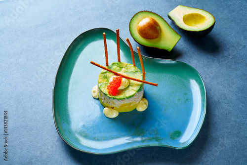 Shrimp Tartare with avocado Peruvian style