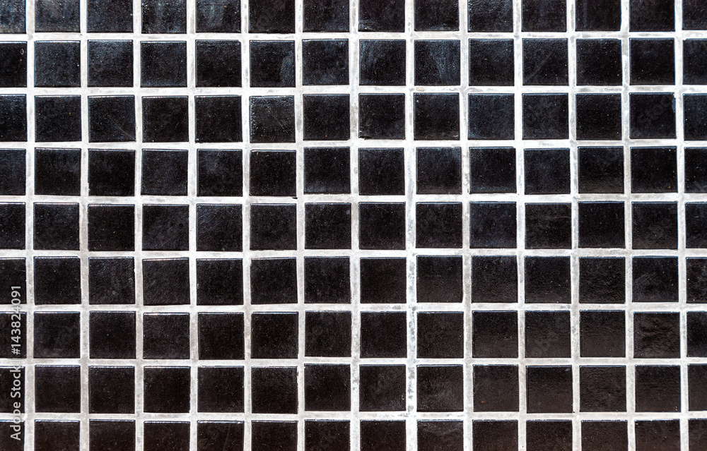 Black ceramic colorful tiles mosaic composition pattern background Black ceramic colorful tiles mosaic composition pattern background