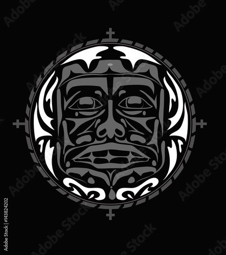 Vector illustration of the face symbol