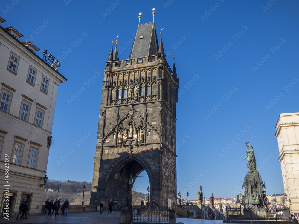 Old Town Bridge Tower in Prague, Czech Republic