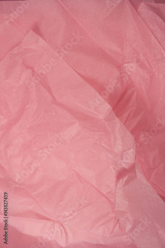 This is a closeup photograph of Pink Tissue paper