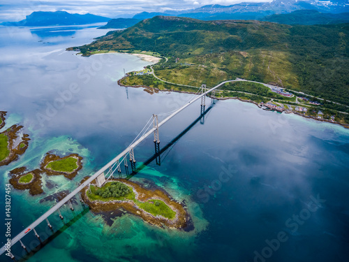 Tjeldsundbrua bridge in Norway photo