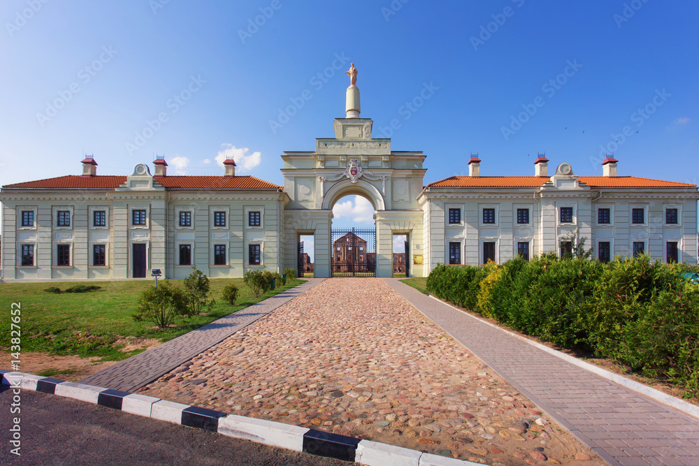 Ruzhany Palace, an architectural monument of the XVII century, residence of Sapieha, Belarus. The Palace complex in Ruzhany is one of the unique parts of Belarus.