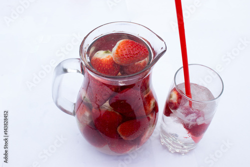 Wallpaper Mural Strawberry drink in a pitcher Torontodigital.ca